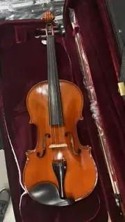 SanMarco Viola DVA-300 16" flamed maple back/side, with E tuners, bow and case