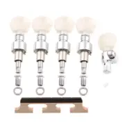 Banjo Machine Head Tuners&Ebony Maple Bridge & 5th String Bone Nut for 5 String