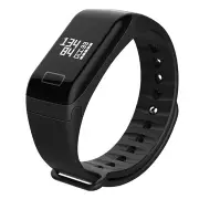 F1 0.66" OLED IP67 Waterproof Heart Rate Blood Pressure Monitor Fitness Smart Watch Smart Bracelet BLACK COLOR
