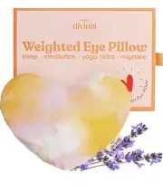 Heart Weighted Eye Mask for Sleeping Hot or Cool Meditation Yoga & Relaxation