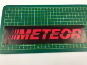 vintage sticker, meteor bumper sticker