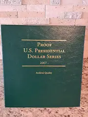 LITTLETON PROOF U.S. PRESIDENTIAL DOLLAR SERIES COIN ALBUM/BINDER 2007- #LCA71