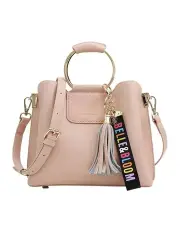 [Belle & Bloom] Twilight Leather Crossbody Bag in Pink