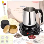 Candle Making Kit with Electronic Hot Plate, Soy Christmas Candle Making Kit 1Lb