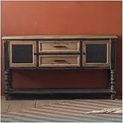 Hallway Table Solid Wood Entryway Table Vintage Dining Side Table Living Room Decorative Cabinet Sofa Sideboard Bedroom Storage Cabinet Console Tables for Hallway Slim
