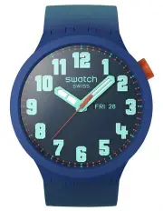 [Swatch] Essentially Bold Watch in Blue SB01N700