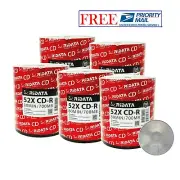 500 Pack Ridata CD-R 52X 700MB/80Min Branded Logo Blank Media Recordable Disc