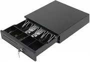 LEDON Heavy Duty Cash Drawer – Manual/Electronic POS Cash Register Tray with 5 Bill & 5 Coin Compartments Durable Steel Construction for Retail, Restaurant, Business