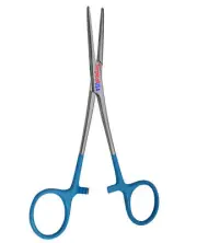 Xcel Kelly Hemostat Straight SS Blue Coated Handle 5.5in. Hand Tools Clamps