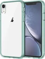 JETech Case for iPhone XR 6.1-Inch, Non-Yellowing Shockproof Phone Bumper Cover, Anti-Scratch Clear Back (Midnight Green)