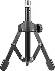 Mini MIC Stand, MS-12 Mini Foldable Desktop Tabletop Tripod Microphone Mic Stand Holder
