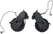 Robot Vacuum Cleaner Wheel Parts With Motor,Compatible For Ecovacs， Compatible For Deebot ，Compatible For OZMO， 950 920 920 T5 T8 T9 N8(2pcs R+L)