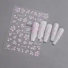 Flower Shape Nail Sticker 5D Stereoscopic Enhancement Adhesive DIY Nail Salo WY8