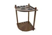 Forumla Sports 8 Billard Snooker Pool Cue Rack Stand Ball Holder Oak Wood 50.5cm