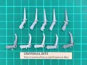Empire Mordheim Free Company Militia Swords x 10 AA Warhammer RARE OOP L1 A