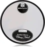 Rucci M870 Suction Cup Mirror, 12X, Black, 5-Inch Diameter