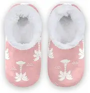 [Caihoyu] Slippers for Kids Girls Boys Coral Fleece Non-Slip Lightweight House Shoes Indoor Outdoor Winter Bedroom