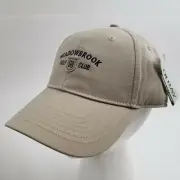 NEW MEADOWBROOK GOLF CLUB Golf Adjustable Hat Ouray Beige Strapback