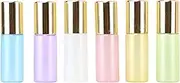 6 Pcs 5ml Mini Glass Roller Bottles For Oils Perfume Deodorant Roller Ball Bottle Container Castor Oil Fragrance Roll On Bottle