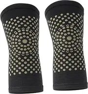 Healeved 1 Pair Heating Knee Pads Knee Heating Pad Basketball Knee Sleeves Adjustable Knee Brace Thermal Knee Warmers Warm Knee Sleeve Hinged Brace Winter Leggings Polyester Yarn