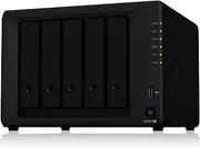 Synology DiskStation DS1522+ 5-Bay 3.5" Diskless 4xGbE NAS (Tower), AMD Ryzen R1600 Dual core 2.6GHz,8GB RAM,2xUSB3,2X eSATA, 3 Yr Wty