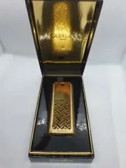 Vintage Guerlain gold Mitsouko Parfum Collectible 8ml In Box Rare & velvet pouch