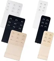 [Generic] Bra Band Extender - Adjustable Bra Extenders 2 Hook 3 Hook - Soft Elastic Strap Comfortable Fit Buckle For Breastfeeding Occasions