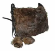 $2950 Ralph Lauren Polo Suede Shearling Fur Messenger Bag Purse Tote Italy Brown