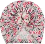 [LIFKOME] 7Pcs Boy Girl Beanie Creative Printing Turban Hats for Boy Girl Breathable Headwear Stylish Mixed Style Design for Young