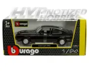 BBURAGO 1:24 1982 FORD CAPRI DIE-CAST BLACK 18-21093