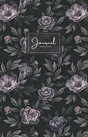Jardin Sombre Floral Notebook: Purple Lavender Journal for Women Dark Garden Series