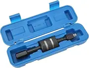 Tihebeyan Injector Puller Slide Hammer Extractor for Bosch Nozzle Cars, M8 Adaptors, Carbon Steel Fuel Injector Tool for Testing Cleaning Replacement, Box Included