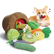 Small Squeaky Crinkle Dog Toys - 15 Pack Plush Hide and Seek Chew Toys