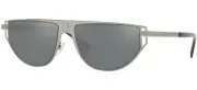 RARE New VERSACE GRECMANIA Ruthenium Grey Mirror Metal Sunglasses VE 2213 10016G