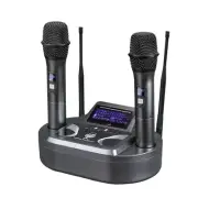 Professional Wireless Microphone System with Two Mics Reverb Function for KTV