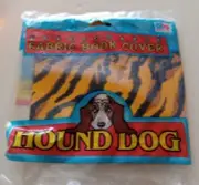 COVER Tiger Print Hound Dog Stretchable Fabric Book Large HB Textbook Size NEW