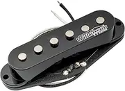 Wilkinson M Series Vintage Tone Alnico 5 Magnet Staggered Single Coil Bridge Pickup for Strat Style Electric Guitar, Black