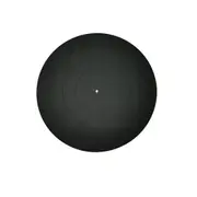 Turntable Platter Mat Black Rubber Silicone Design For Universal To All Lp Vinyl Record Players