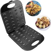 Electric Walnut Cake Maker, Automatic Mini Nut Waffle Bread Machine Sandwich Iron,Toaster Baking Breakfast Pan Oven