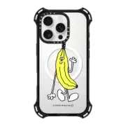iPhone 16 Pro Bounce Case MagSafe Compatible Stefan Marx- Banana (Black Outline)