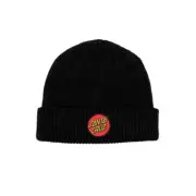 Santa Cruz Classic Dot Patch Beanie Boys in Black - Size OSFA -