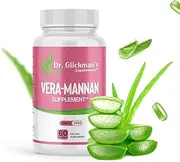 Dr. Glickman’s Supplements, Vera-mannan Aloe Vera Supplement, 1 Bottle, 60 Capsules