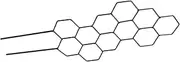 Generic Plant Trellis Indoor Mesh Houseplants Netting Garden Edging Raised Chain Planters Trellises Galvanized Indoor Plants Honeycomb Trellis Stand Filet Pot Trellis Iron