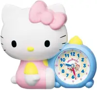 在飛比找Yahoo!奇摩拍賣優惠-日本代購 Seiko精工HelloKitty粉色可愛小鬧鐘 