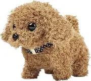 Dog Toys, Plush Toys, Electronic Walking Barking, Adorable Interactive Plush, Stuffed Animal for Holiday, Birthday, Indoor, Outdoor, Present, 20x15x10.7cm, Brown