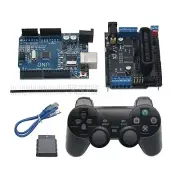 Arduino Shield Expansion Board PS2 Joystick Remote Control 4 Channel Motor Servo