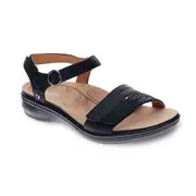 Revere Barbados Sandal - Black French/Lizard