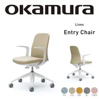 在飛比找PChome24h購物優惠-【日本OKAMURA】Lives Entry 家用電腦椅(淺