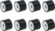 uxcell 8Pcs 20 x 15mm M6 Thread Female Rubber Mounts, Vibration Isolators, Replaces Anti Vibration Pads Flat Silent Block Base Block