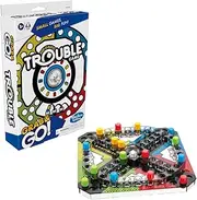 Trouble Grab and Go Game for Ages 5 and Up, Portable Game for 2-4 Players, Travel Game